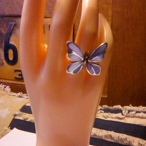 Sterling butterfly ring size 7.